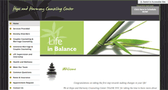 Desktop Screenshot of hopeandharmonycounselingcenter.com